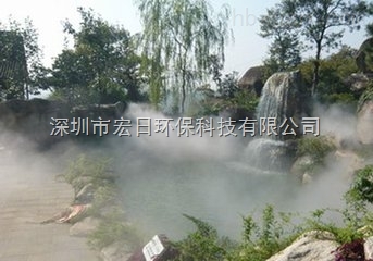 喷泉水池设备人造雾假山人造雾设备