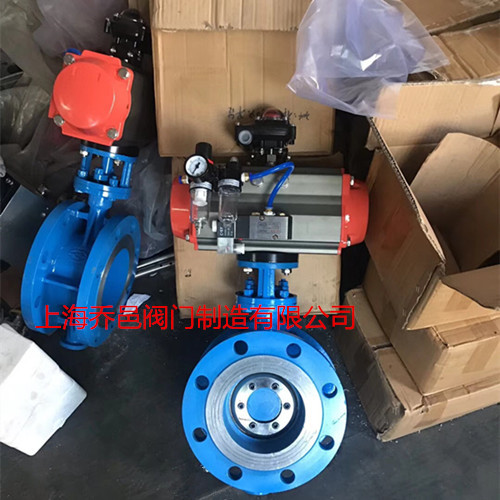 气动三偏心硬密封蝶阀