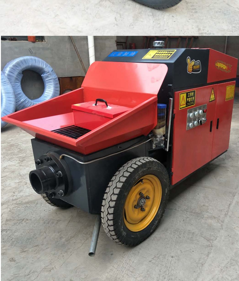 液壓混凝土輸送泵 二次構(gòu)造柱上料機(jī) 大骨料混凝土輸送泵廠